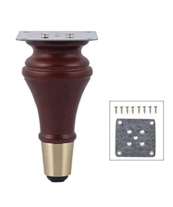 ZOHRA Hardware Pack of Wooden Capped Finished Matki Furniture Leg Cabinet Legs Coffee Table Leg Support Legs Bedside Cabinet Legs TV Cabinet Sofa Legs 6 INCH  - Image 2