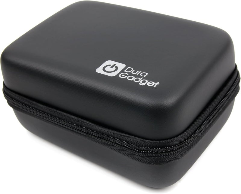 DURAGADGET Black Hard Shell EVA Box Case with Carabiner Clip Twin Zips Oximeter NOT Included Ideal for Storing your Beurer PO30 Pulse Oximeter - Image 2
