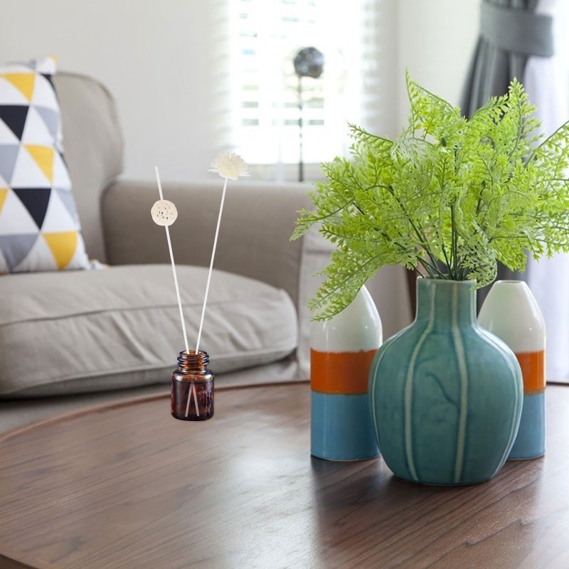 1 Set PE Flower and Rattan Diffuser Sticks for Home - Elegant and Aromatherapy Solution for Bedroom Living Room and Office - Image 4