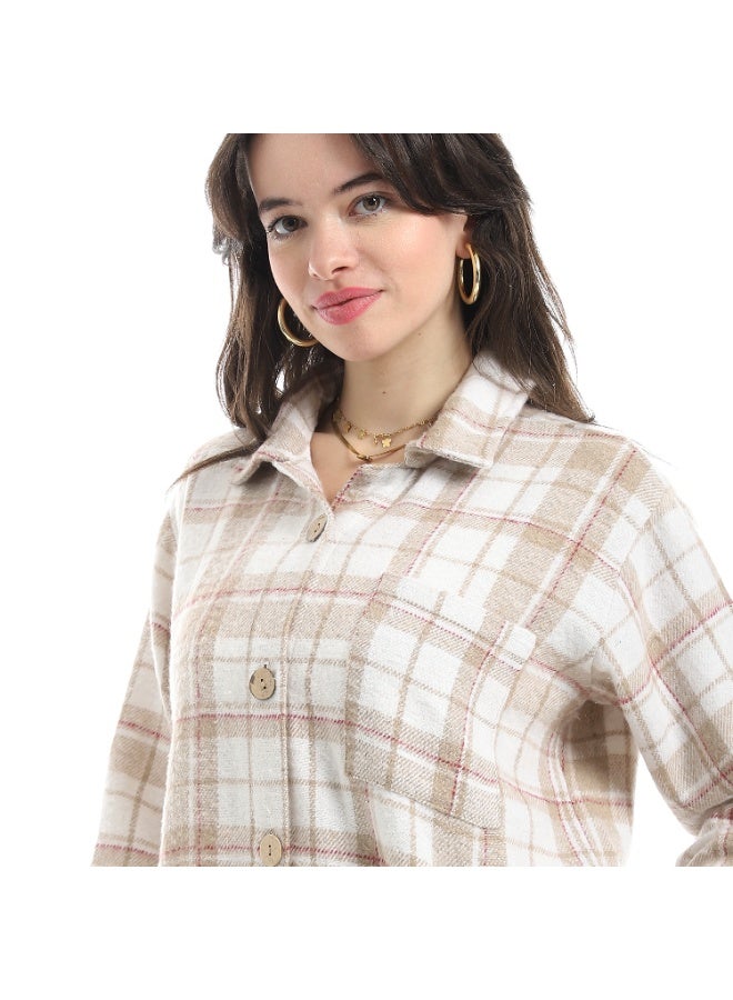 Master Jeans Women's Plaid Button-Down Shirt, Oversized Fit - Image 4