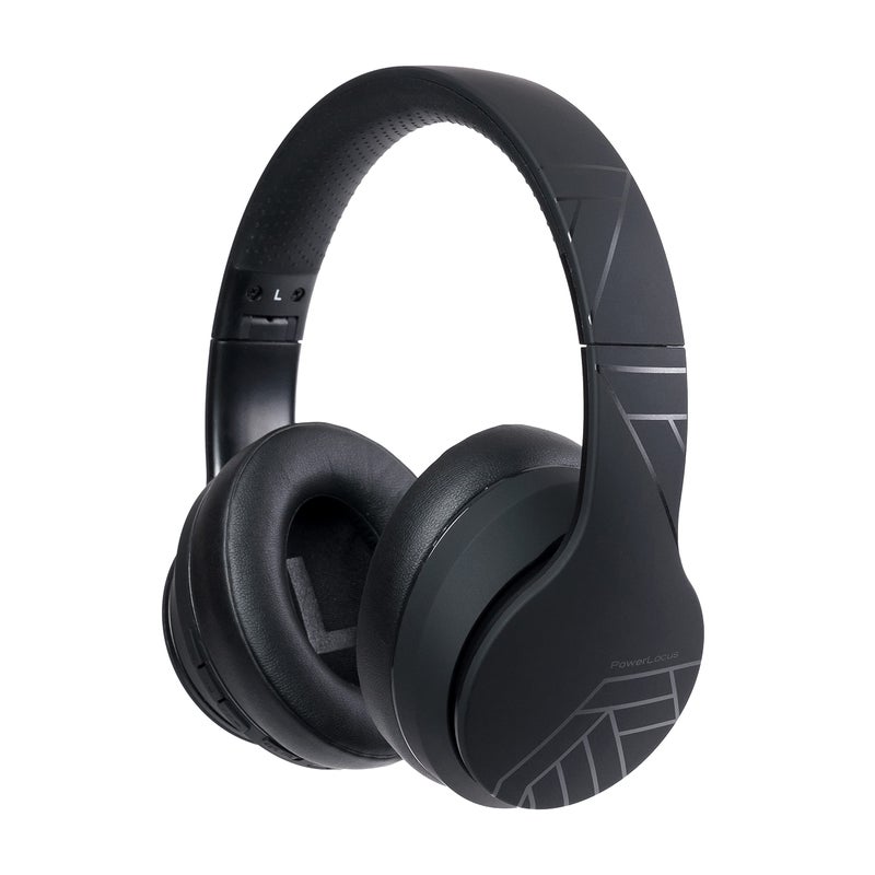 PowerLocus Wireless Bluetooth Headphones, Over Ear Headphones with Microphone, 50H Playtime, HiFi Stereo Sound, Deep Bass, Soft Earmuffs, Foldable Lightweight Headphones for Travel/PC/Cell Phone - Image 1