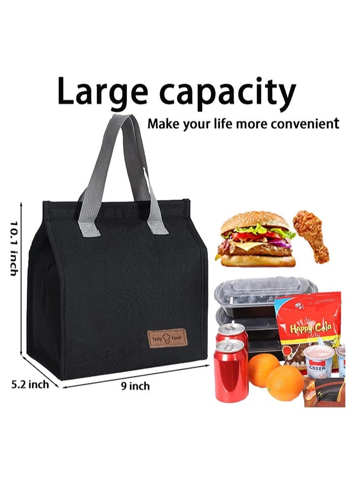 Flushrenic Lunch Bag for Women/Men,Waterproof Reusable Portable Lunch Tote,Lunch Box Bag,Thermal Cooler Bag Ideal for Work/Party/l/Travel/Picnic - Image 2