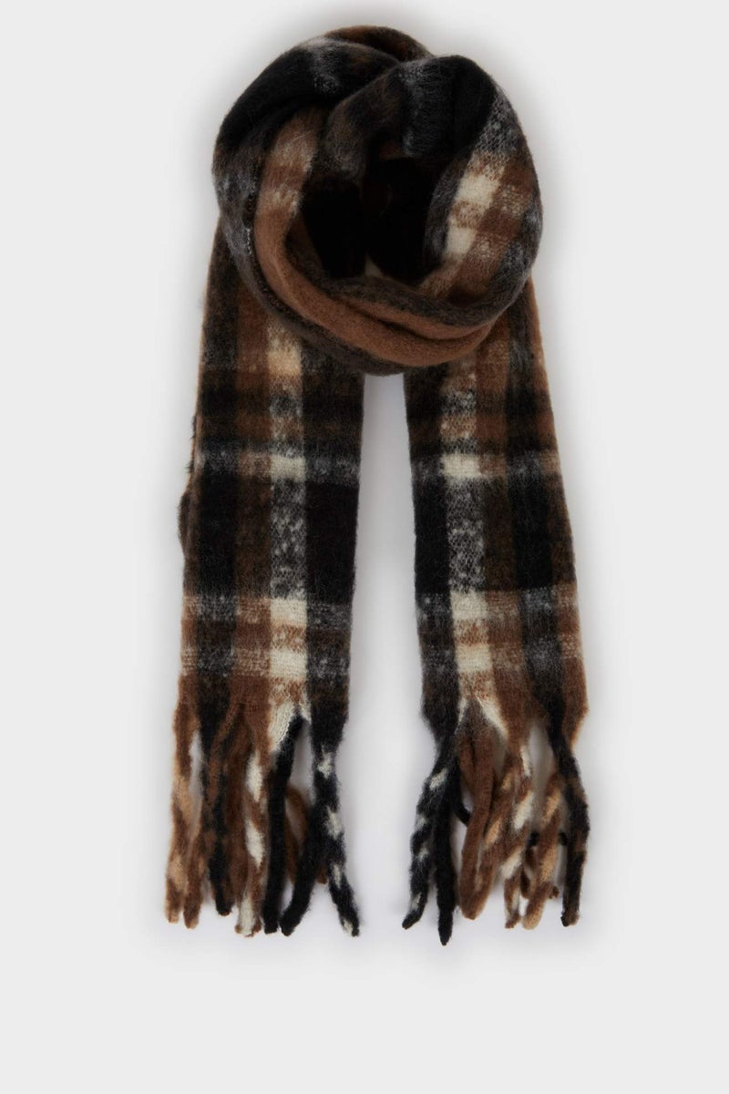 DeFacto Boy Plaid Woven Scarf - Image 1