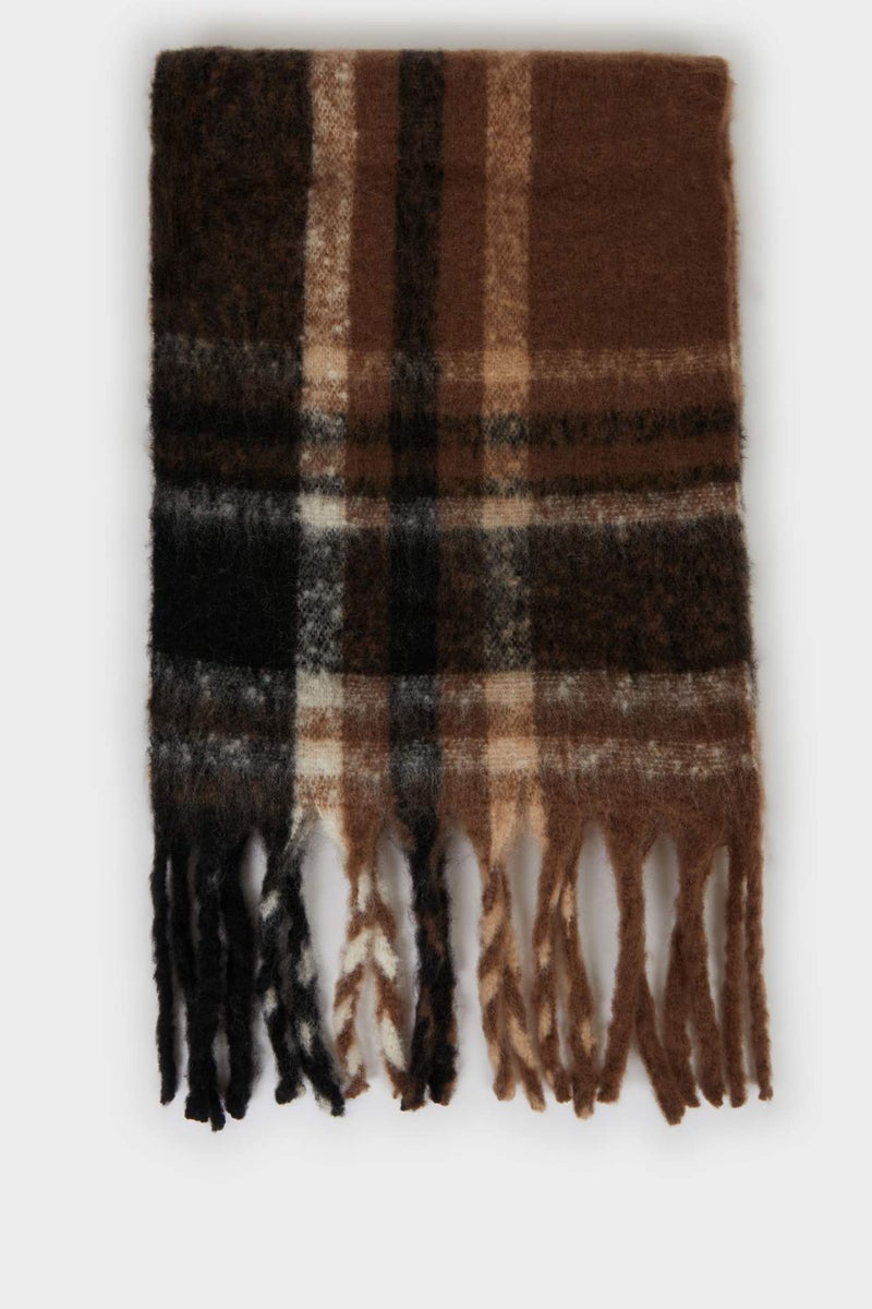 DeFacto Boy Plaid Woven Scarf - Image 2