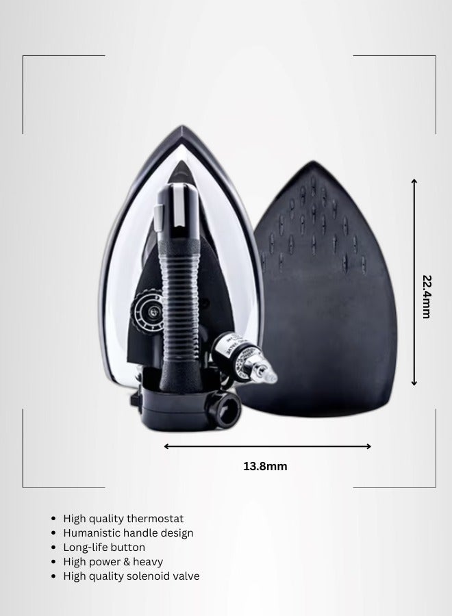 Silver Star Industrial Electric Steam Iron ES94AL Built for efficiency and long-term durability with 1300W  |One-Touch Button and 5 Levels Dial Adjustment - Image 2