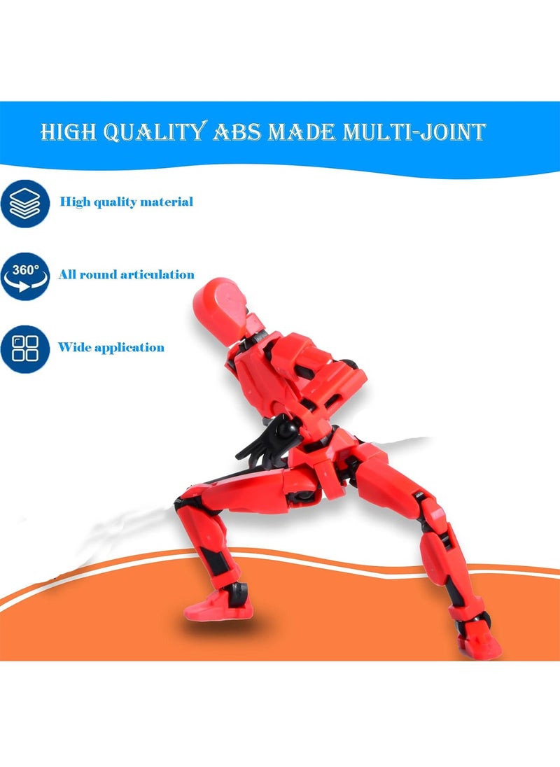 Splendors 3D Printing Multi-joint Figure Toys Flexible Joints Action Figure Assembling Toy Robot Puppet Knickknacks Creative Toys Pack Of 8 For Children Kids Perfect Gift  - Image 4