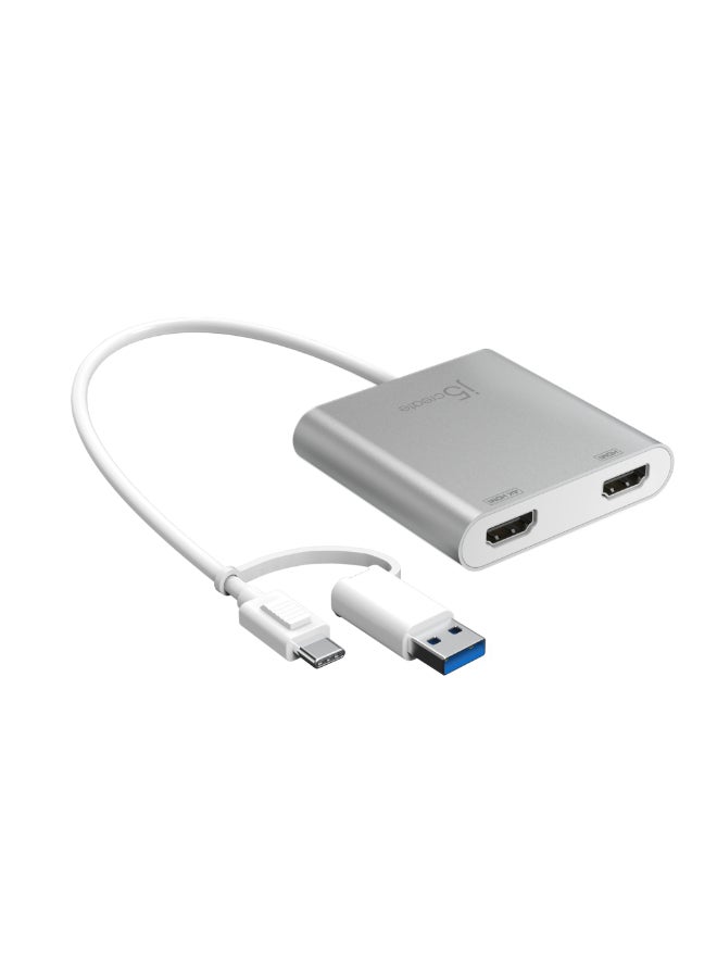 j5create JCA365 USB-C® to Dual HDMI™ Multi-Monitor Adapter