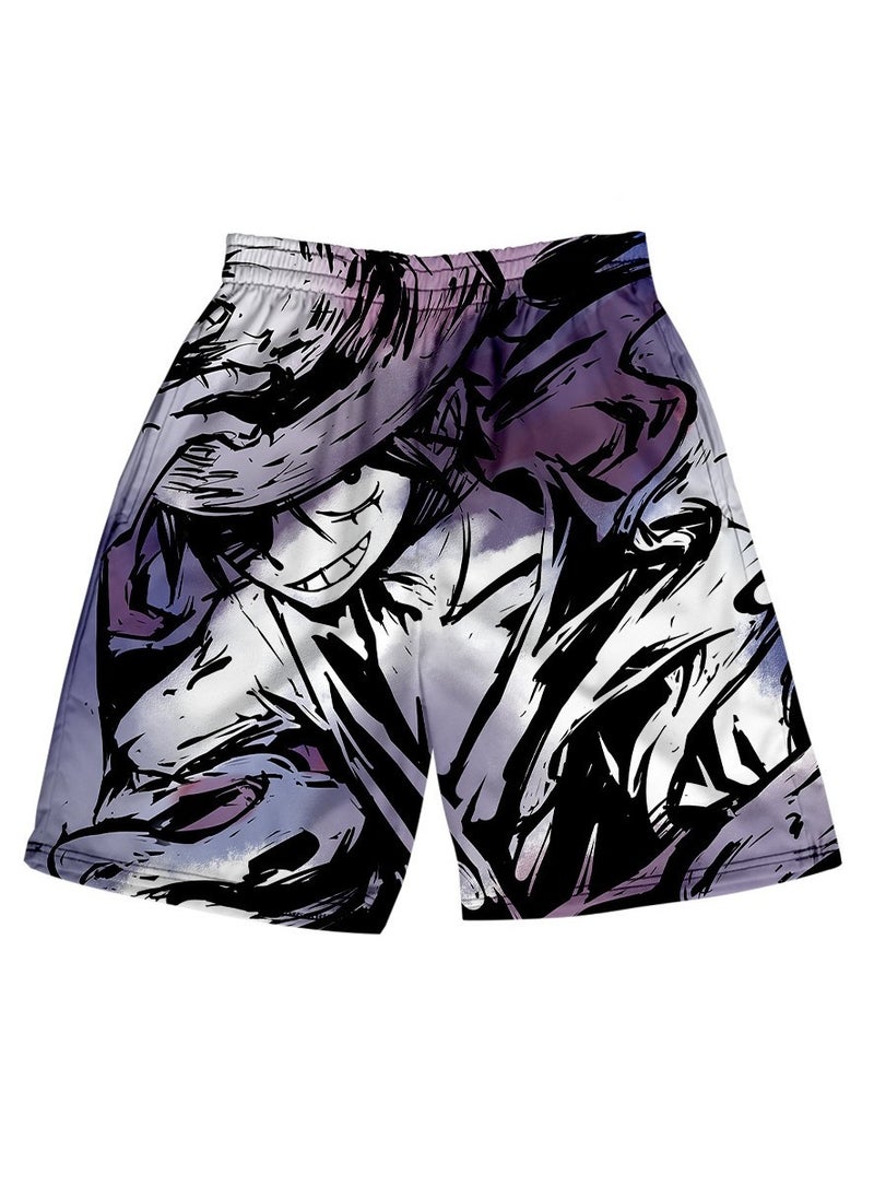 KUYING Summer One Piece Loose Home Five Guarter Shorts  - Image 1