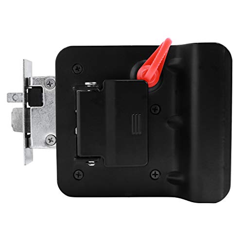 Leisure Locks RV Travel Trailer Entry Door Lock Polar Black Paddle Deadbolt - Image 3