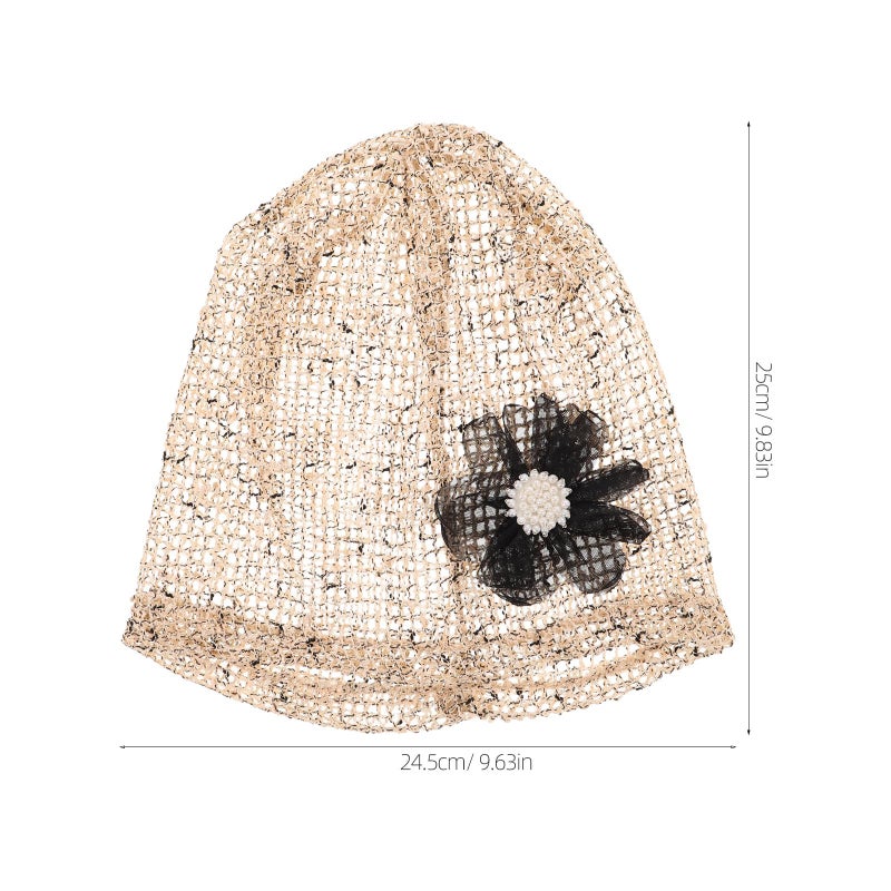SOIMISS Womens Breathable Mesh Beanie Summer Lace Design Thin Skull Cap Multi Color - Image 3