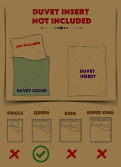 Blueberry 6 Pieces Striped Queen Duvet Cover Set  - Image 5