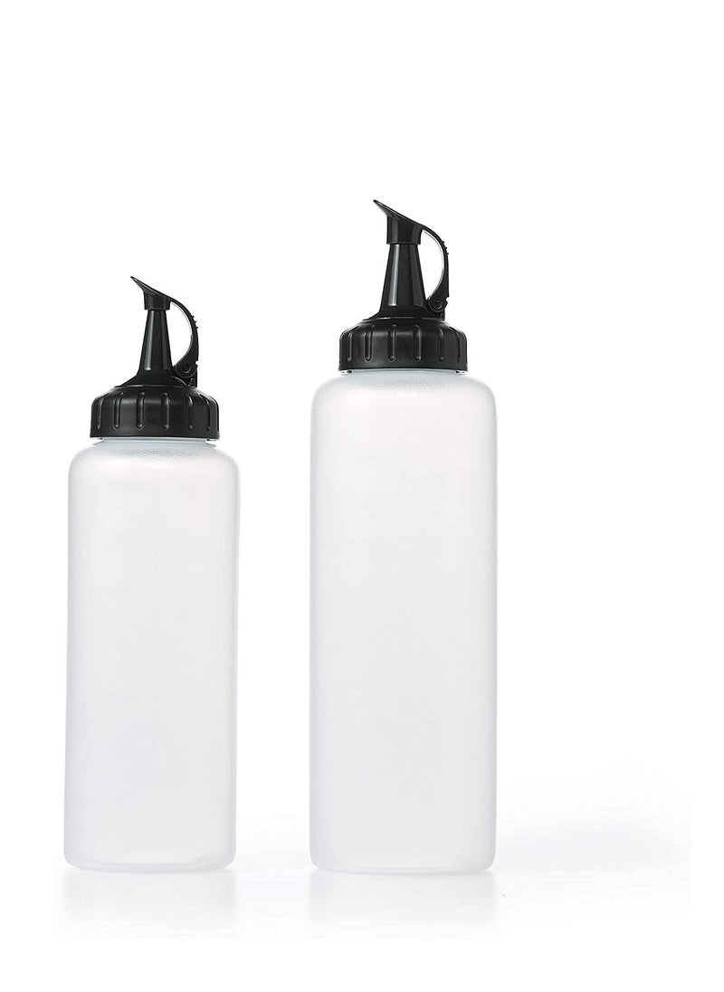 Y&D Plastic Squeeze Bottle With Lid, Suitable For Ketchup, Salad Dressing, Mustard And Olive Oil (2 Bottles)  - Image 2
