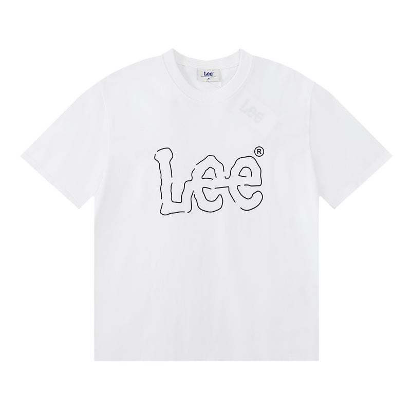 Lee Classic Logo Loose Round Neck Cotton Short Sleeve T-Shirt - Image 1