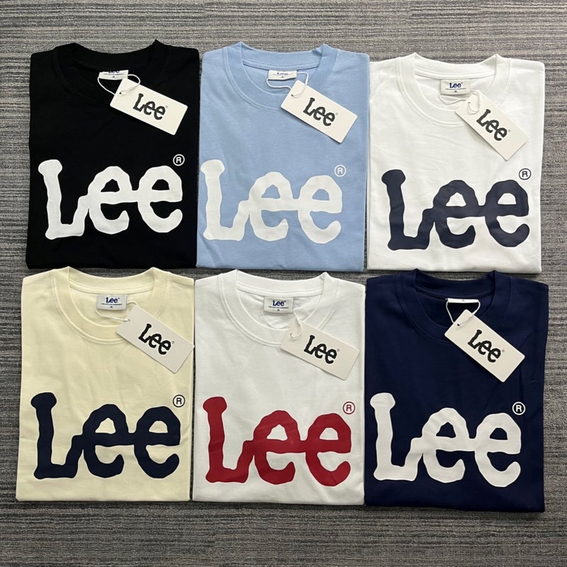 Lee Classic Logo Loose Round Neck Cotton Short Sleeve T-Shirt - Image 2