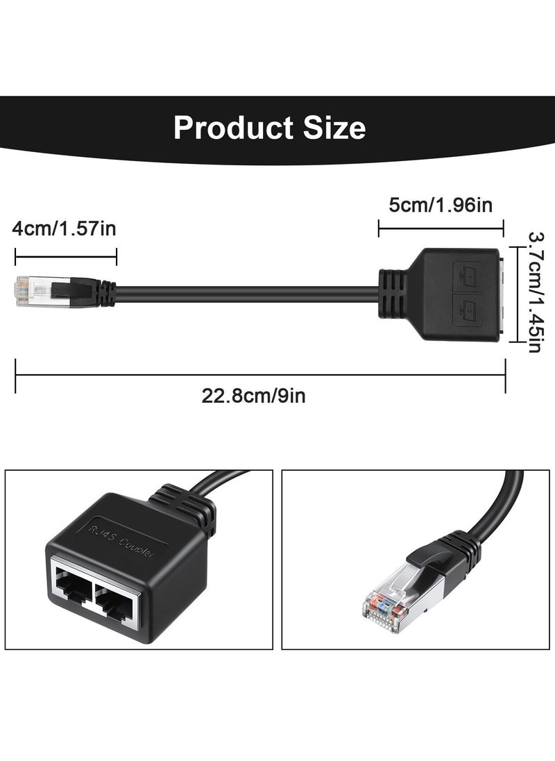 CMGTYYD Ethernet Splitter, 1 Male to 2 Female Ethernet Splitter Connector, Rj45 Network Adapter Internet Port Extender, Rj45 Ethernet Lan Network Expansion Compatible with Cat5/Cat6/Cat7  - Image 5