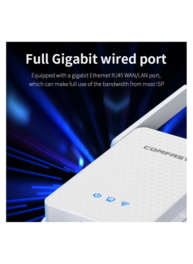 comfast - Comfast WiFi signal amplifier dual band 5G full gigabit 3000M signal enhancement wireless relay XR186 - Image 1