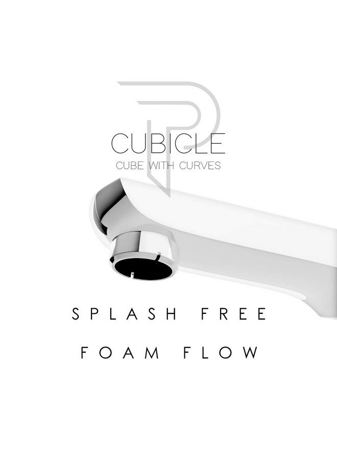 Pixaflo Cubicle Brass Bath Tub Spout with Wall Flange | High Flow (Chrome | Pack of 1) - Image 3