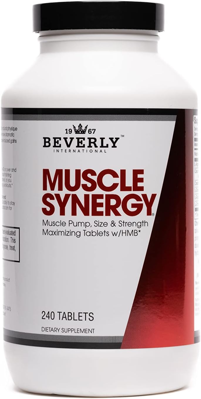 Beverly International بيفرلي إنترناشيونال مصل سينيرجي 240 قرص 15 حصة مكونات مدروسة سريرياً HMB LArginine LCitrulline كرياتين مونوهيدرات LOrnithine مضخات أكبر وأقوى وأطول أمداً - Image 1