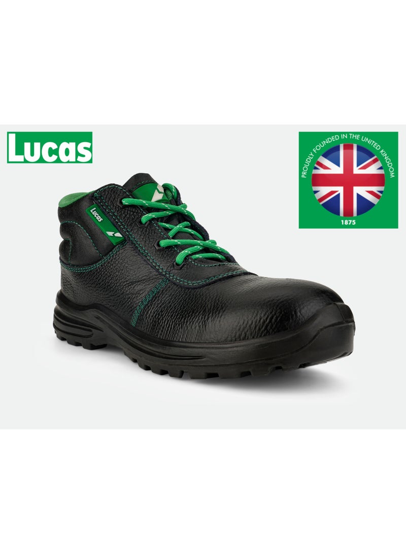 لوكاس يسرنا أن نقدم لكم أحذية لوكاس للسلامة - تجدون في المرفق مواصفات أحدث إضافة إلى خط أحذية السلامة عالية الأداء لدينا، والذي طورته لوكاس، العلامة التجارية البريطانية الشهيرة التي تحتفل بفخر بمرور 150 عامًا على التميز الهندسي في عام 2025.  بإرثها العريق المبني على الثقة والابتكار، صُممت أحذية لوكاس للسلامة لتوفير الراحة والحماية والمتانة في بيئات العمل الأكثر تطلبًا - مثالية لقطاعات مثل البناء والتصنيع والخدمات اللوجستية والسيارات.  لماذا تختار أحذية لوكاس للسلامة؟  • إرث بريطاني عريق يمتد لـ 150 عامًا - جودة موثوقة منذ عام 1875  • ميزات أمان متقدمة - أحذية لوكاس للسلامة مزودة بأغطية أصابع فولاذية ومقاومة للانزلاق  • راحة استثنائية - حذاء لوكاس للسلامة الصناعية بتصميم مريح مع مواد تسمح بمرور الهواء  • متانة مثبتة - أحذية لوكاس للسلامة للرجال والنساء مصممة لأداء يدوم طويلًا - Image 1