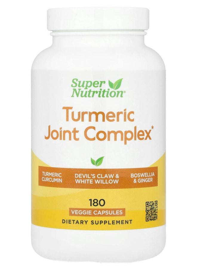 Super Nutrition Turmeric Joint Complex 180 Veggie Capsules 