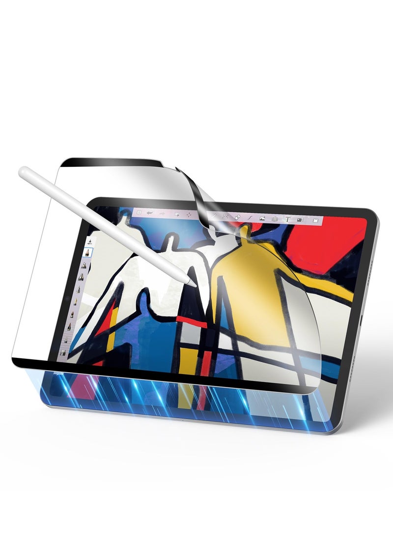 IPad Pro 11 Inch M4 Paper-Feel Magnetic Screen Protector 2024 Write and Draw Like on Paper Detachable and Reusable Compatible with Tempered Film Matte Finish  - Image 1