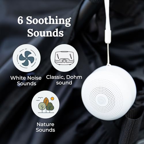 Yogasleep Travel Mini Portable White Noise Sound Machine, 6 Soothing Sounds, Volume Control, Dimmable Night Light, Sleep Therapy for Adults & Baby, USB Rechargeable, Lanyard Included - Image 3