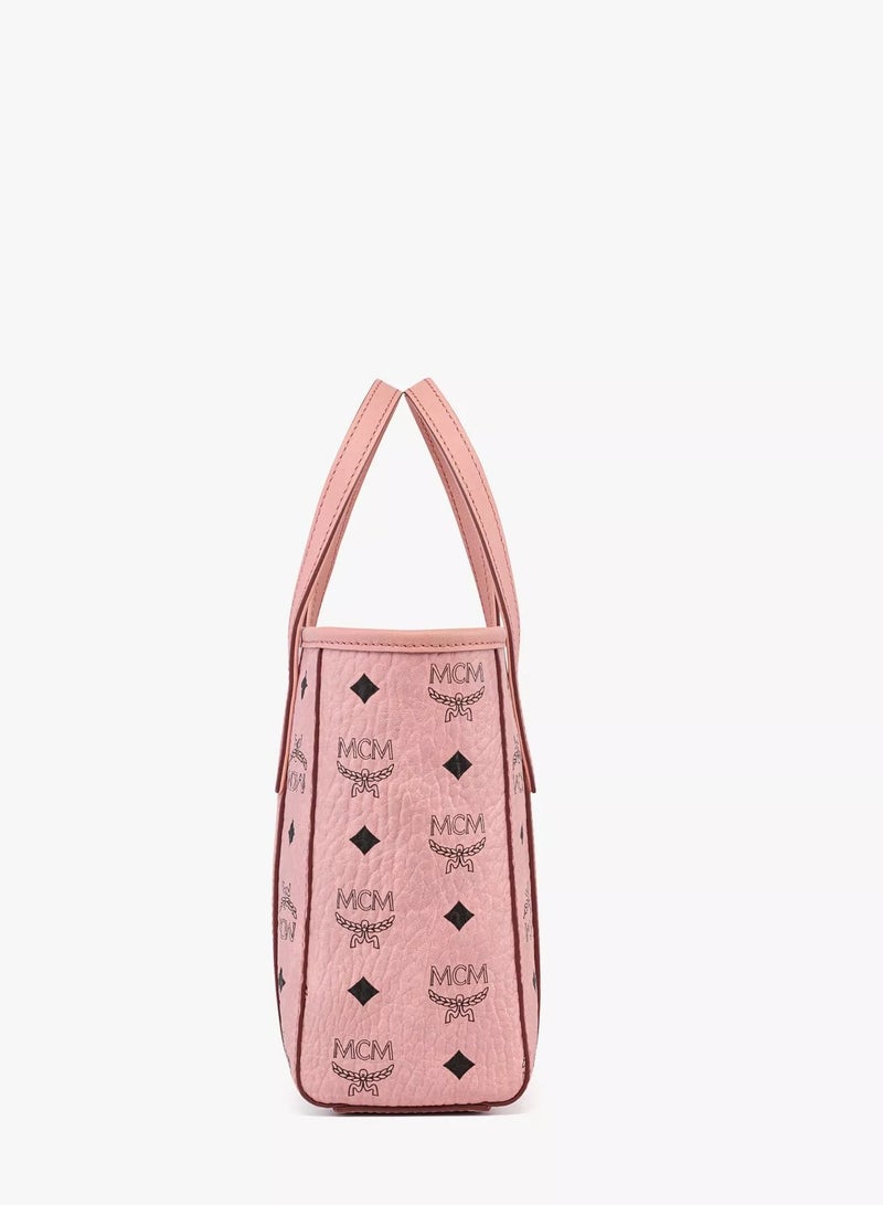 MCM Toni Top-Zip Shopper in Visetos - Image 5