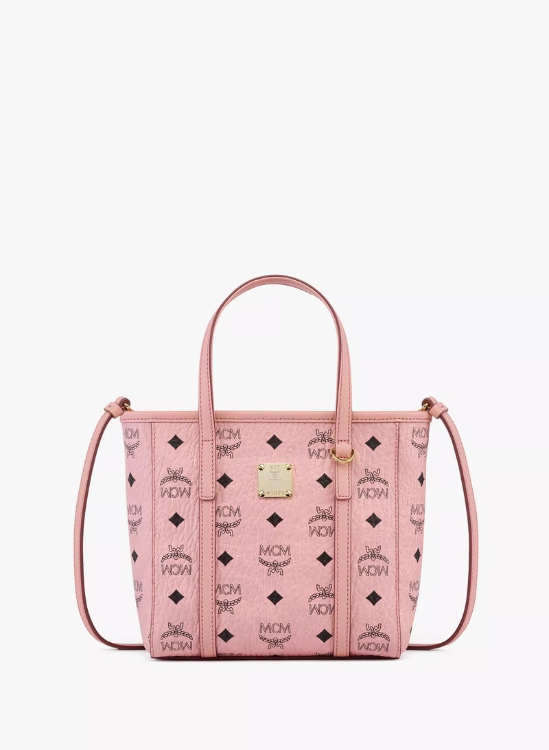MCM Toni Top-Zip Shopper in Visetos - Image 1