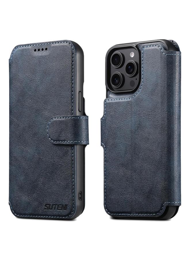 Suteni Case For iPhone 12 Pro Q05 2-in-1 Multi-function Detachable Wallet MagSafe Phone Case - Image 1