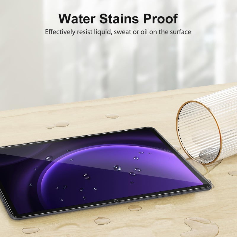 SPARIN 2 Pack Screen Protector for Galaxy Tab S9 FE 5G 10.9 inch/Galaxy Tab S9 11 inch, 9H Tempered Glass with Easy Installation Frame, S Pen Compatible/HD Clear/Anti Scratch - Image 4