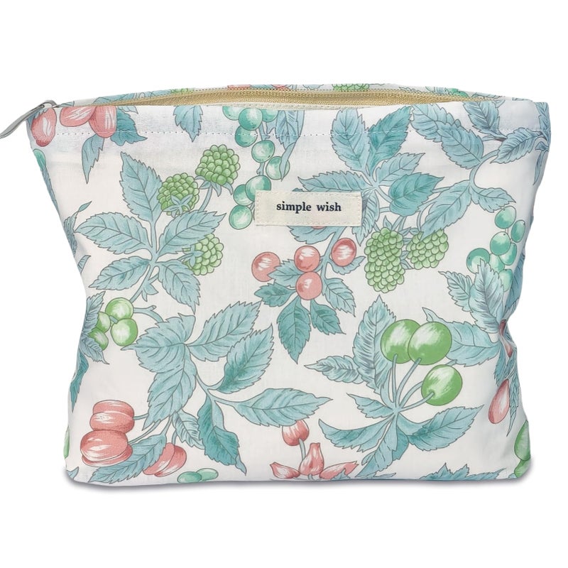 STARDW Aesthetic Floral Makeup Bag Cute Small Cosmetic Bags for Women Girls Travel Toiletry Bag Large Capacity Zipper Makeup Pouch Purse Organizer Pouches - Image 2