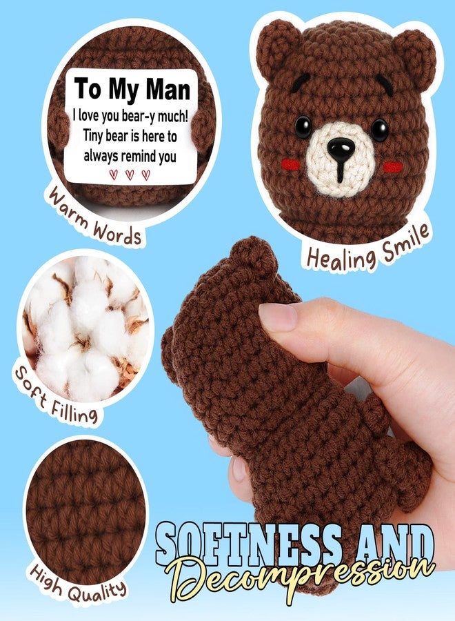 Glydein I Love You Gift for Him, Anniversary Romantic Gift for Men - to My Man Handmade Crochet for Boyfriend Husband Fiancé, Funny Birthday, Valentine's Day, for Him BF Hubby - Image 5