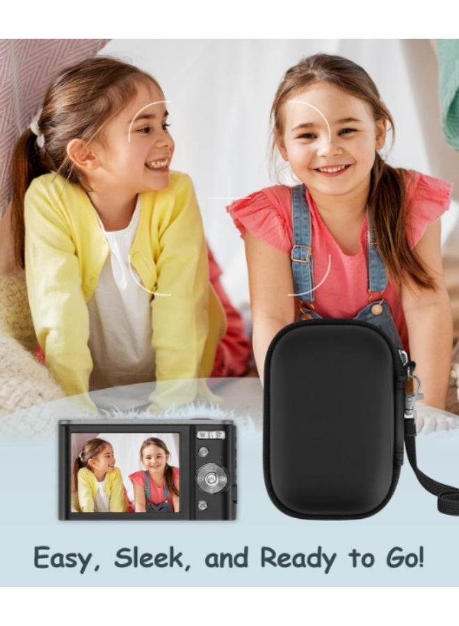 Sisily Camera Case for Digital Camera CAMKORY DC403 FHD 1080P/ KODAK PIXPRO FZ55/ FZ45/ STUOGYUM DC402-AF, SD Card Storage Travel Carry Case Bag (Black) - Image 5