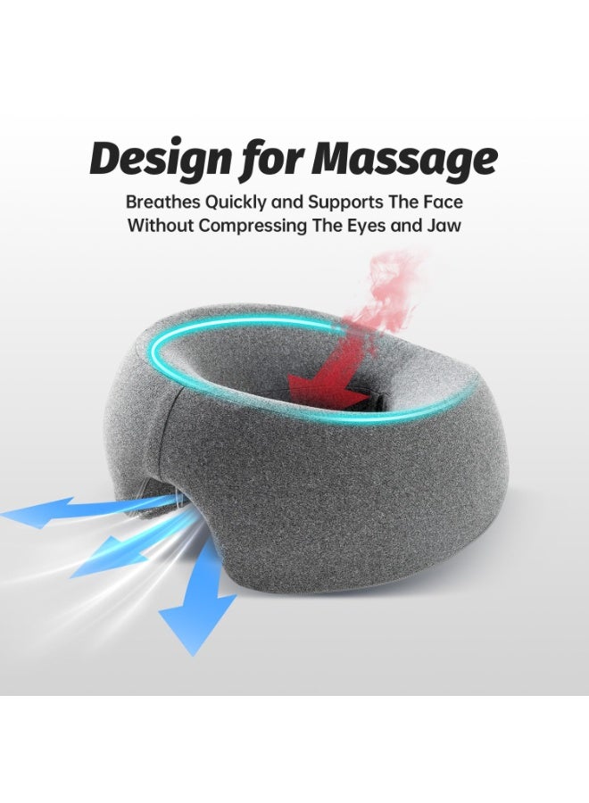 يلا جوي الوجه للأسفل وسادة تدليك وسادة لمساند رأس السرير عرضة للأسفل النوم، مهد الوجه، وسادة بعد الجراحة بعد الجراحة استعادة جراحة العين ومعدات استرداد استئصال العين الغطاء القابل للإزالة الرمادي - Image 5