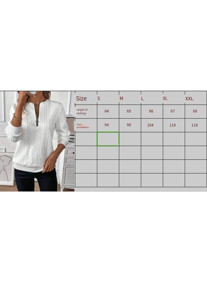 general Women's fleece pullover for autumn and winter with zipper and coat style - Image 2