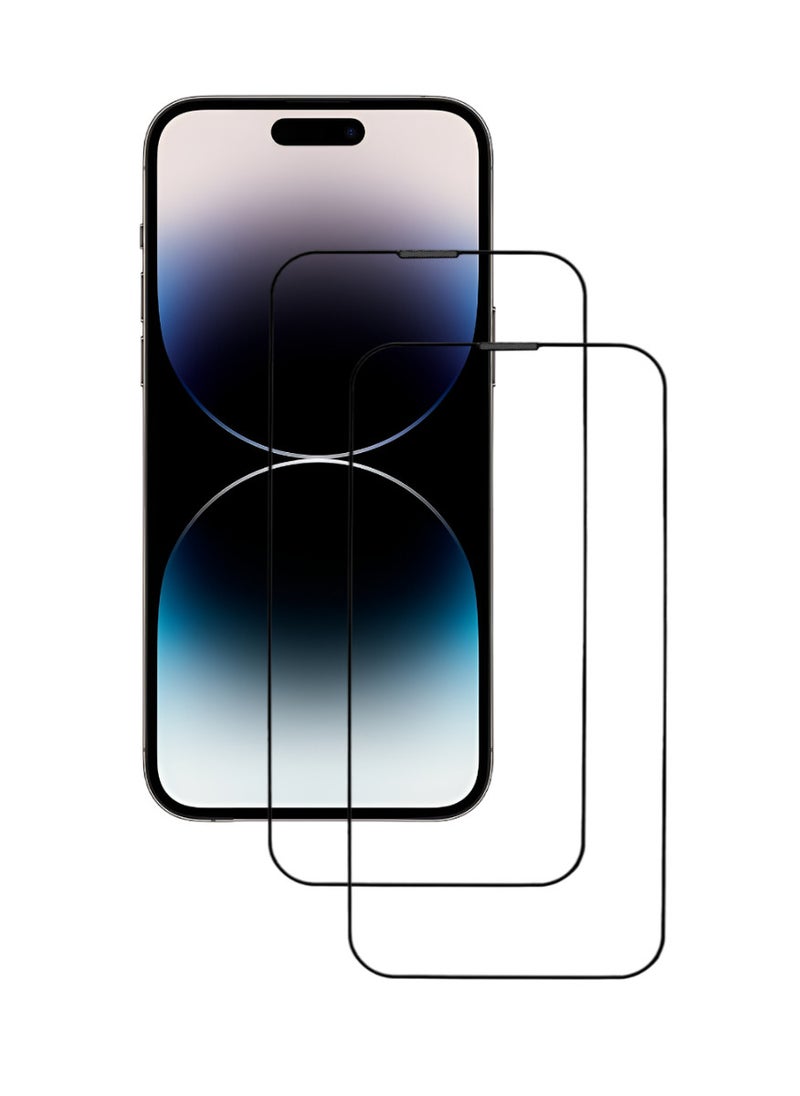 ACLIX 2 Pieces Antistatic ESD Dustproof Premium Quality High Definition Tempered Glass Screen Protector Designed For  iPhone 14 Pro Max - Image 1
