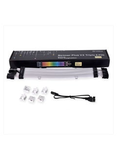 LIAN LI Lian Li Strimer Plus V2 Triple 8 Pin (PW12-PV2) -Addressable RGB VGA Power Cable (No Controller Included) -for Triple 8 PIN GPU Connector, PW12-PV2 Black  - Image 3
