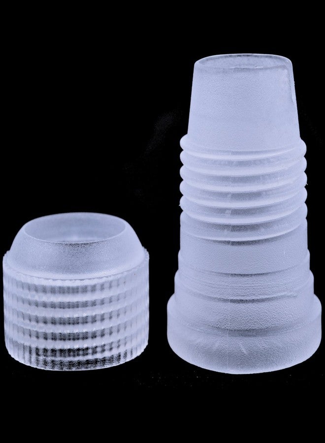 BronaGrand 10pcs Plastic Standard Couplers Pipe Tip Coupler Cake Decorating Couplers for Icing Nozzles,White - Image 5