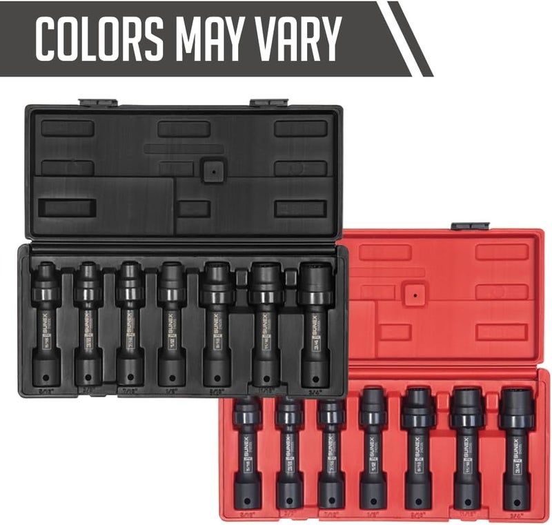 Sunex 2696 1/2-Inch Drive SAE 12-Point Driveline Socket Set, 7 Piece - Image 5