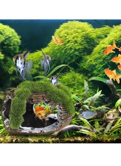 rocooart 2 Broken Barrel Fish Tank Decoration and Rest Leaves, Fish Tank Accessories Decoration Resin Betta Fish Hide Hole, Fish Tank Decoration Rest Skin For Small Animal Games.  - Image 5