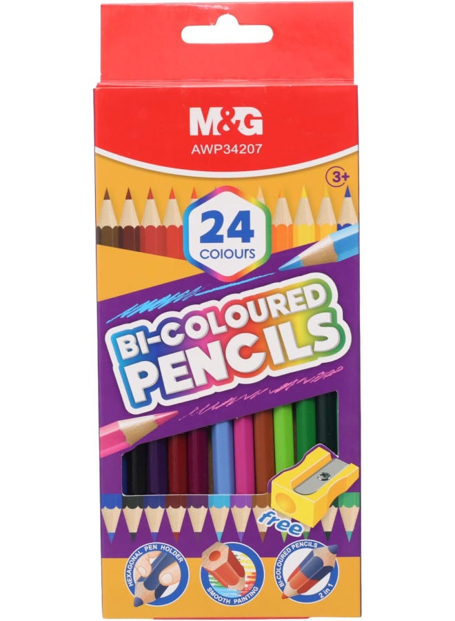 M&G Wood Colored Pencils, Vibrant Coloring for Art, Smooth Lead, 24 Colors - Image 3
