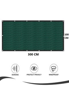 Generic Garden Fence Privacy Screen - 1 x 3 Meter Mesh Barrier, Green - Ideal for Privacy, Wind Control, and Sun Shade  - Image 4