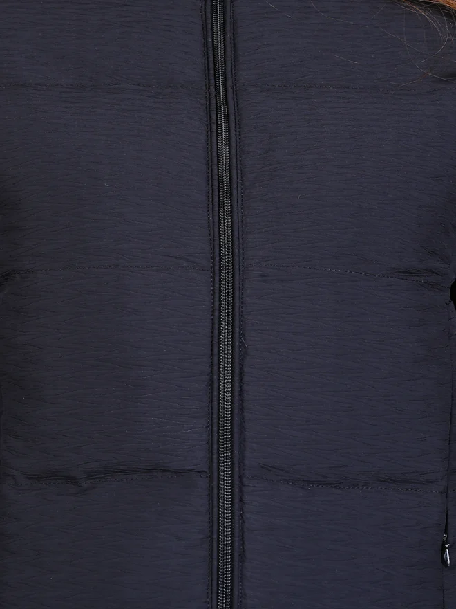 Fort Collins  Women Black Quilted Crop Jacket for Women | Best Price UAE