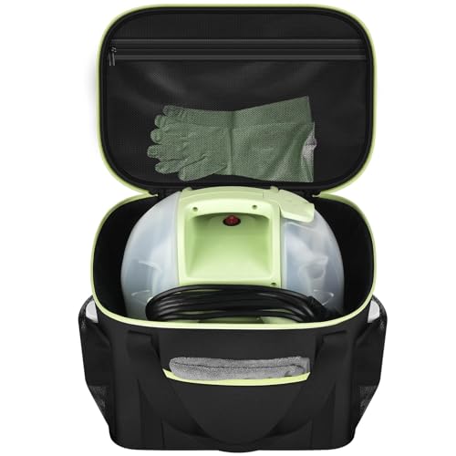 Peciue Storage Bag for Bissell Little Green Mini 4075 Carpet & Upholstery Cleaner, Waterproof Oxford Organizer with Green Zipper & Multi-Compartment Design for Tools, Accessories & Solution - Image 1
