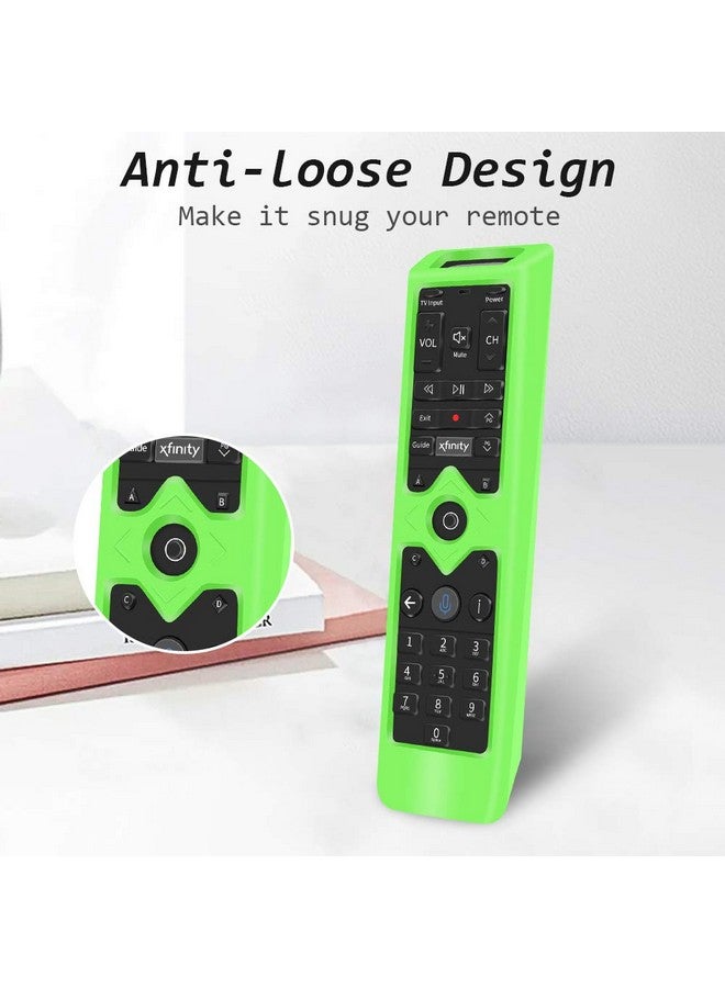 Oyrlize 2Pack Remote Protective Case For Xfinity Remote Control,Silicone Case Skin Sleeve For Xfinity Comcast Xr15 Voice Remote Control,[Thicken Layer] Shockproof Bumper Remote Back Covers-Glowgreen+Glowblue - Image 5
