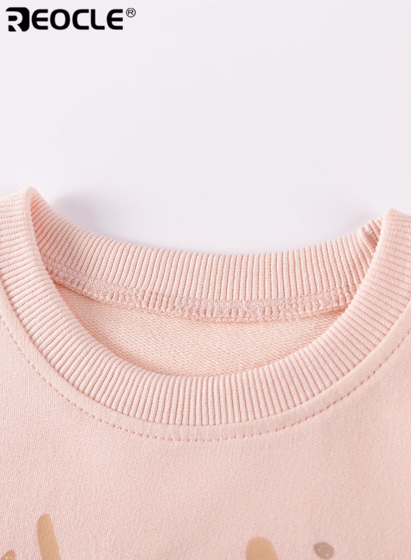 REOCLE Girl's Mesh Dress with Cartoon Design and Cotton Construction Autumn Children's Dress with Soft Comfort for Casual Wear - Image 4