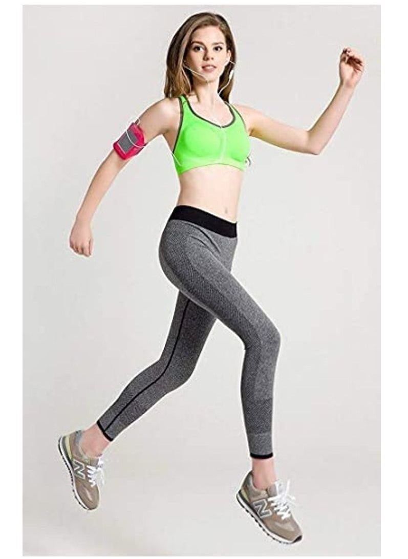Rubik - Sports Bra for Women Rubik Racerback Shockproof Quick Dry Padded Seamless High Impact Sports Bra for Yoga Gym Training Running Workout Fitness (Green, Large) - Image 1
