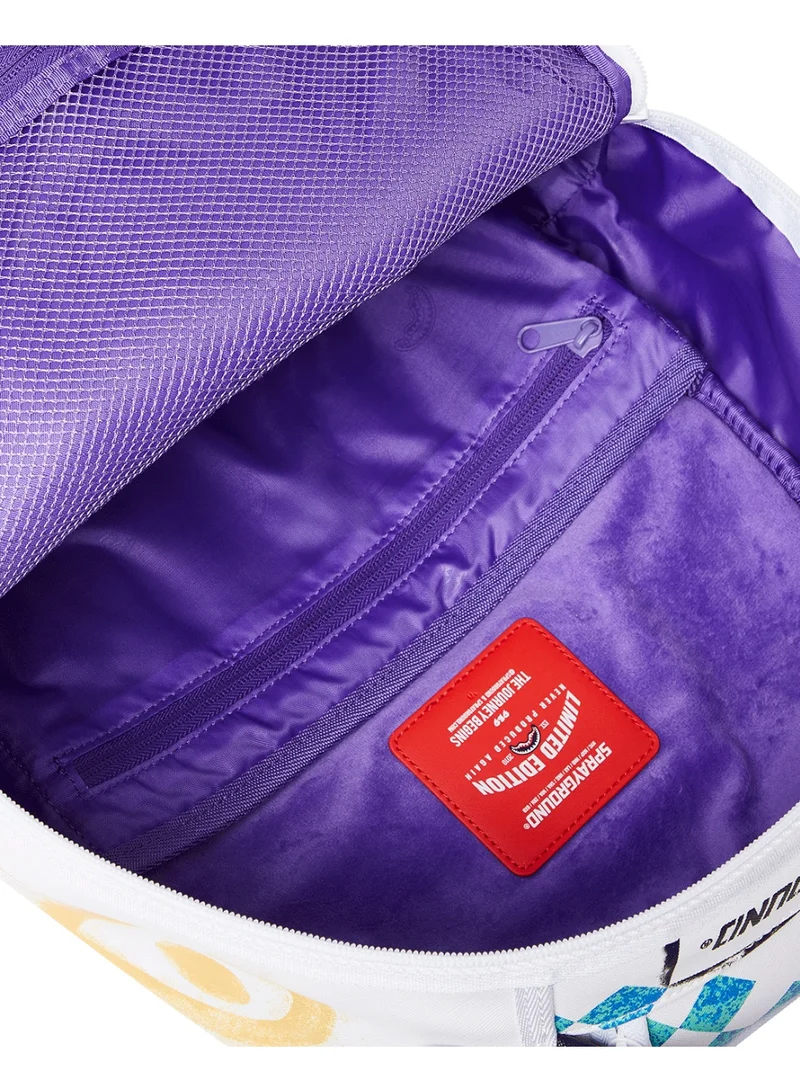 SPRAYGROUND SHARK CENTRAL STENCILS WHITE DLXSV BACKPACK