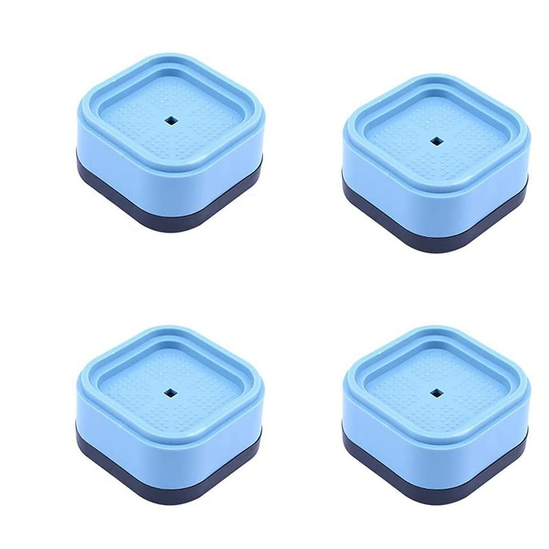 Nathgra Washer Dryer Anti Vibration Pads with Suction Cup Feet Fridge Washing Machine Leveling Feet Anti Walk Pads Shock Absorber Furniture Lifting BaseSet of 4 PCS - Image 1