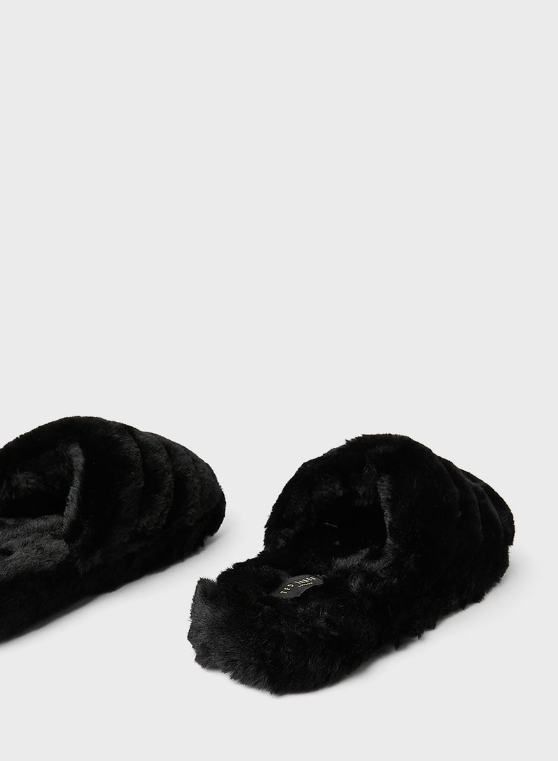 Ted Baker Lopsey Faux Fur Mule Slipper  - Image 3